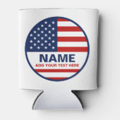自分のアメリカ国旗の候補者を作成する 缶クーラー (正面)