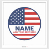 自分のアメリカ国旗の選挙を作る シール (シート)