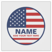 自分のアメリカ国旗の選挙を作る シール (正面)