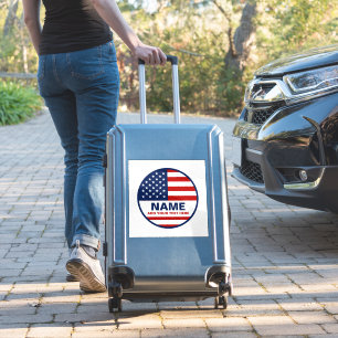 自分のアメリカ国旗の選挙を作る シール