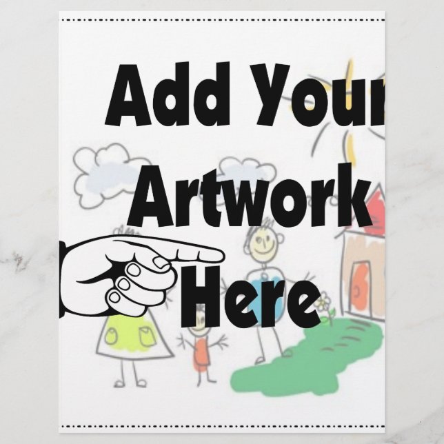 自分のアートワークまたはキッズアートワークをギフト用に追加 (正面)