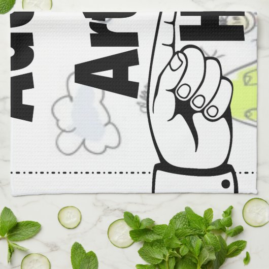 自分のアートワークまたはキッズアートワークをギフト用に追加 キッチンタオル (折り畳み)