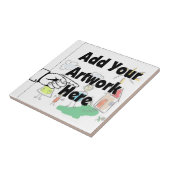 自分のアートワークまたはキッズアートワークをギフト用に追加 タイル (側面)