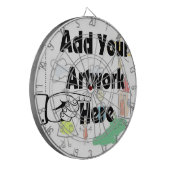 自分のアートワークまたはキッズアートワークをギフト用に追加 ダーツボード (正面左)