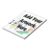 自分のアートワークまたはキッズアートワークをギフト用に追加 ノートパッド (回転)