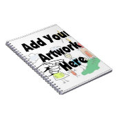 自分のアートワークまたはキッズアートワークをギフト用に追加 ノートブック (右側)