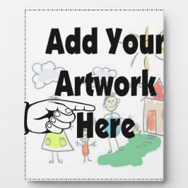 自分のアートワークまたはキッズアートワークをギフト用に追加 フォトプラーク