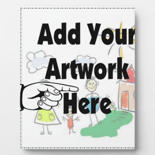 自分のアートワークまたはキッズアートワークをギフト用に追加 フォトプラーク