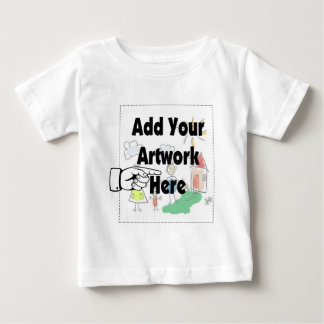 自分のアートワークまたはキッズアートワークをギフト用に追加 ベビーTシャツ