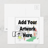 自分のアートワークまたはキッズアートワークをギフト用に追加 ポストカード (正面/裏面)