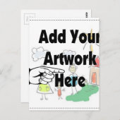自分のアートワークまたはキッズアートワークをギフト用に追加 ポストカード (正面/裏面)