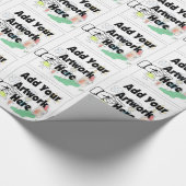 自分のアートワークまたはキッズアートワークをギフト用に追加 ラッピングペーパー (角)