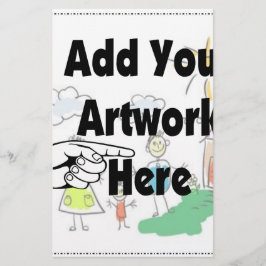 自分のアートワークまたはキッズアートワークをギフト用に追加 便箋