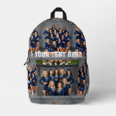 「自分のイメージを作成する」画像はこちらチアリーティング プリントバックパック (正面)