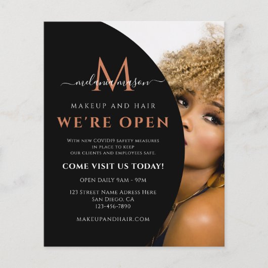 自分のイメージを黒にエレガント追加モダンする チラシ (正面)