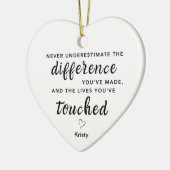 自分のインパクトを過小評価しない セラミックオーナメント (左)