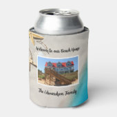 自分のウェルカムファミリーサマービーチハウスを作成 缶クーラー (缶正面)