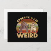 自分のエイリアンを受け入れ風変わりる ポストカード (正面/裏面)