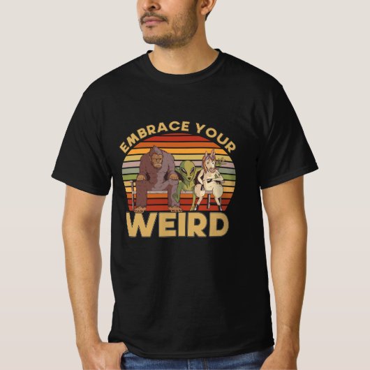 自分のエイリアンを受け入れ風変わりる Tシャツ (正面)