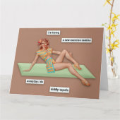 自分のエクササイズルーチン カード (黄色い花)