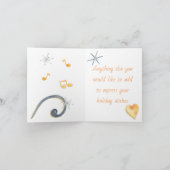 自分のエンジェルトランペット音楽のクリスマスを作成 シーズンカード (内部)