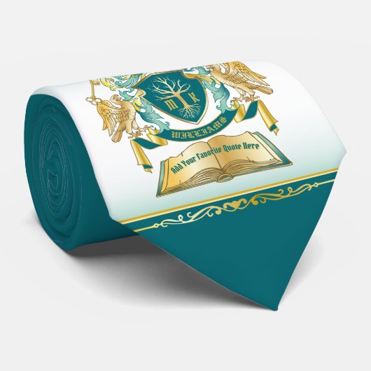 自分のエンブレムツリーブックを作成鍵クラウン金ゴールド玉 ネクタイ (ロール)