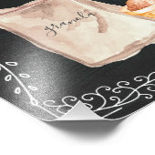 自分のオートミール駅の黒板の看板を作る フォトプリント            (角)