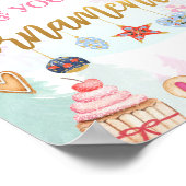 自分のオーナメントを作るBallerina少女 ポスター (角)