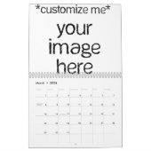 自分のカスタマイズデザインカレンダー カレンダー (3月 2026)