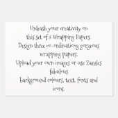 自分のカスタマイズ創造に合わせる ラッピングペーパーシート (正面)