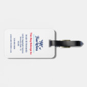 自分のカスタマイズ荷物タグオウムおもしろい妻のロゴ ラゲッジタグ (裏面横)