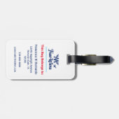 自分のカスタマイズ荷物タグオウムおもしろい妻のロゴ ラゲッジタグ (裏面横)