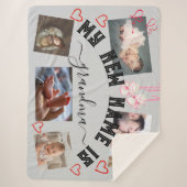 ✨自分のカスタムを作る私の新しい名前は祖母スロー シェルパブランケット (正面)