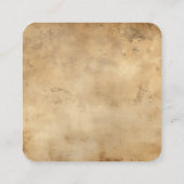 自分のカスタムセピア旧ファッションド紙を作成 エンクロージャーカード (裏面)