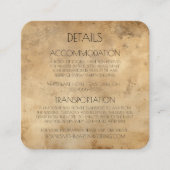 自分のカスタムセピア旧ファッションド紙を作成 エンクロージャーカード (正面)