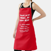 自分のカスタムパーソナライズされたの男性の赤を作成 エプロン (インサイチュ)