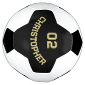 自分のカスタムプレイヤー名のジャージー番号の作成 サッカーボール (回転)