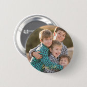 自分のカスタムラウンドフォト文字ピンボタンの作成 缶バッジ (正面&裏面)