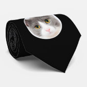 自分のカスタム写真の黒 ネクタイ (ロール)
