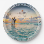 自分のカスタム写真を作結婚成 ペーパープレート (正面)