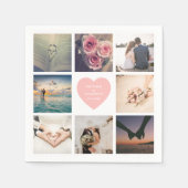 自分のカスタム写真を結婚作成 スタンダードカクテルナプキン (正面)