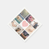 自分のカスタム写真を結婚作成 スタンダードカクテルナプキン (角)