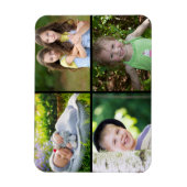 自分のカスタム家族の写真を作成 マグネット (縦)