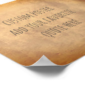 自分のカスタム引用文を追加する ポスター (角)