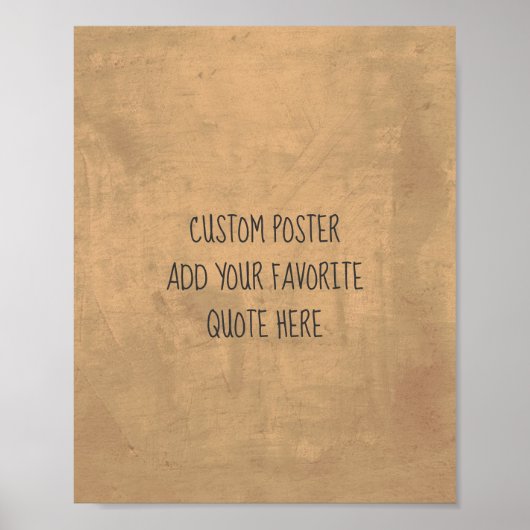 自分のカスタム引用文を追加する ポスター (正面)