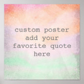 自分のカスタム引用文を追加する ポスター (正面)