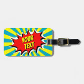 自分のカスタム漫画ラゲッジタグ ラゲッジタグ (正面横)