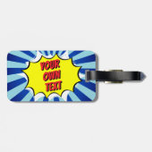 自分のカスタム漫画ラゲッジタグ ラゲッジタグ (裏面横)