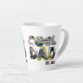 自分のカッコいいパパ7の手紙の写真を作成する カフェラテマグ (右アングル)