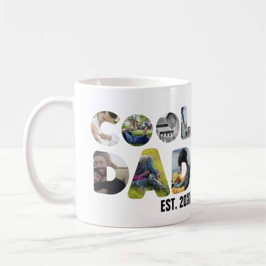 自分のカッコいいパパ7の手紙の写真を作成する コーヒーマグカップ (左)